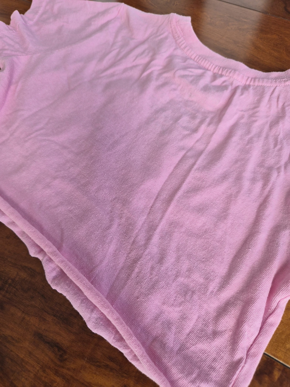 Barbie Pink Graphic Cropped Tee | Custom Raw Hem Top (Fits XS) - Picture 16 of 16